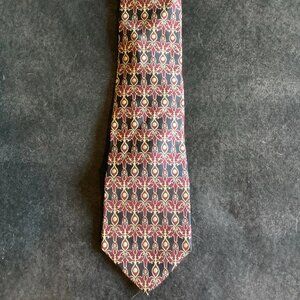 Metropolitan Museum Of Art Men's Silk Tie Black Gold Purple